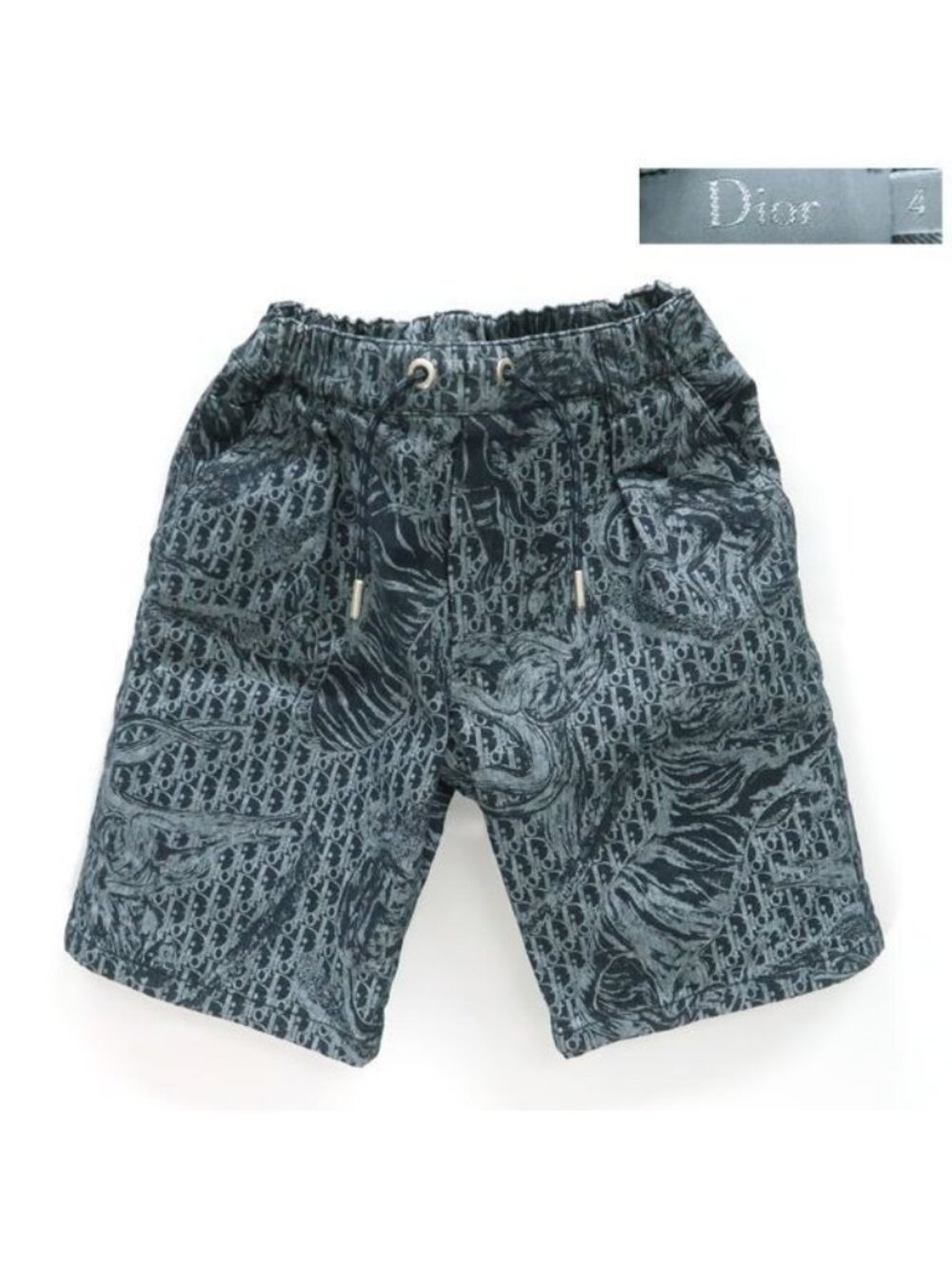 Christian Dior Kids Shorts 04 A 110 Oblique Denim 2 Sbm22 Shtb